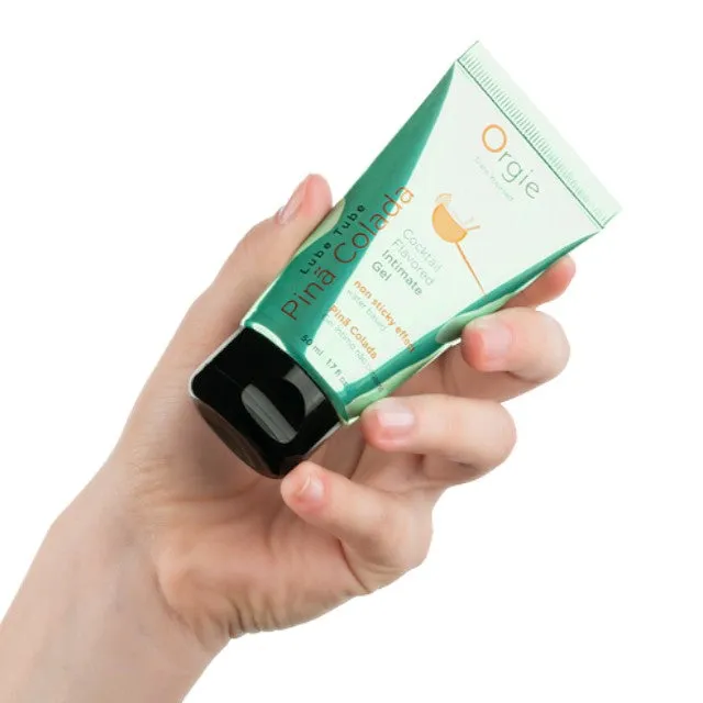 Lubrifiant cu aromă ORGIE Lube Tube - Cocktail Intimate Gel PINA COLADA. pe bază de apă. 50 ml