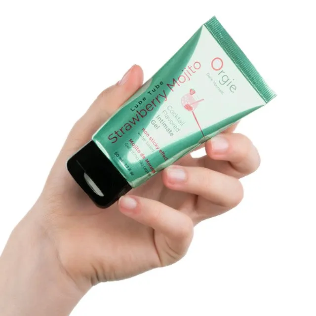 Lubrifiant cu aromă ORGIE Lube Tube – Cocktail Intimate Gel STRAWBERRY MOJITO. pe bază de apă. 50 ml