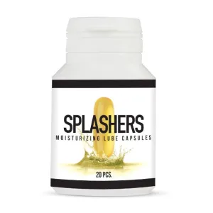 Lubrifiant în capsule SPLASHERS. pe bază de ulei de primule. pentru utilizare vaginală și anală. 20 buc