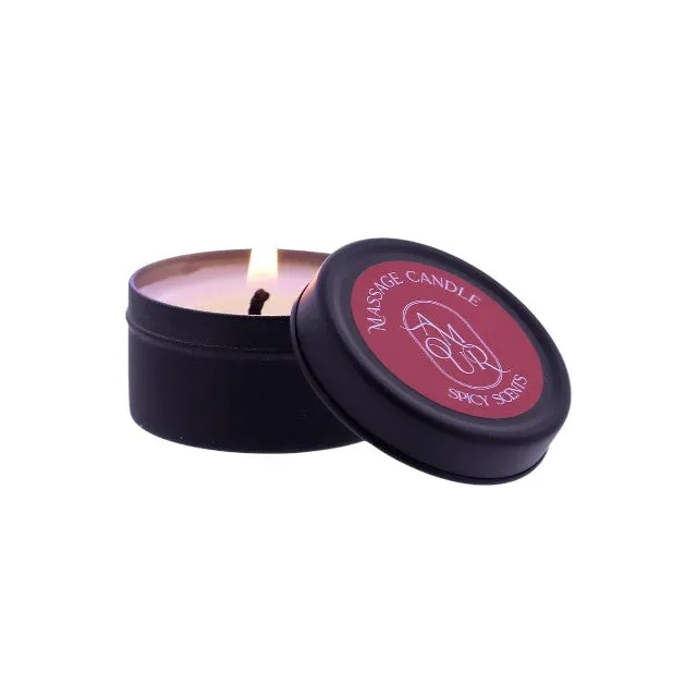 Lumânare pentru masaj DREAMTOYS Amour Spicy Scents. cu ceară de soia. cu aromă picantă. 30 gr
