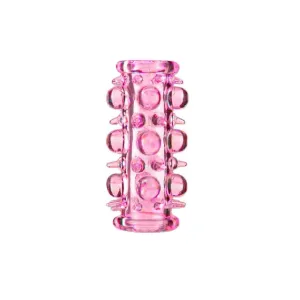 Manșon pentru penis B-SERIES. pentru stimulare intensă și îngroșare. lungime 7 cm. culoare roz (67-00012)