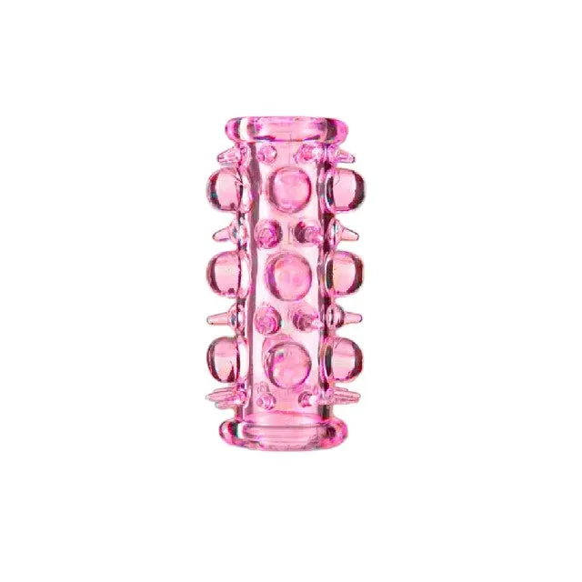 Manșon pentru penis B-SERIES. pentru stimulare intensă și îngroșare. lungime 7 cm. culoare roz (67-00012)