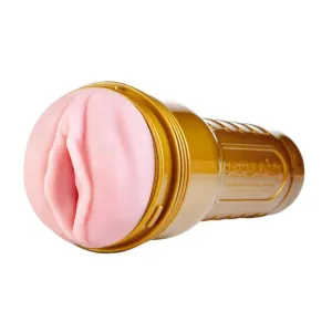 Masturbator FLESHLIGHT Stamina Training Unit Lady. simulare vaginală realistă. lungime inserabilă 25 cm. auriu