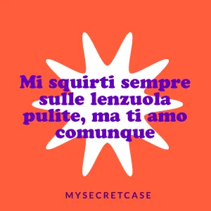 Messaggio d'Amore MI SQUIRTI SULLE LENZUOLA