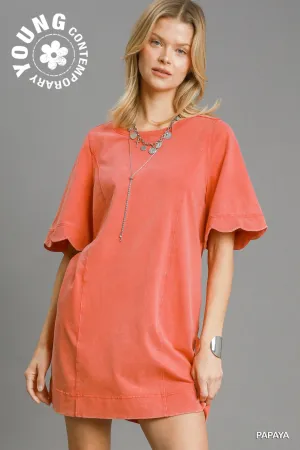 Mineral Washed T Shirt Dress
