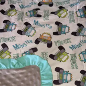 Monster Truck Snuggle Blanket Medium