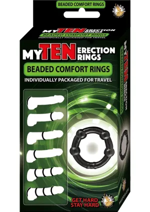 My Ten Erection Rings Beaded Comf Rings