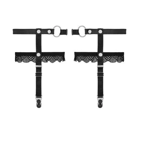 Obsessive A769 sensual garters O/S black