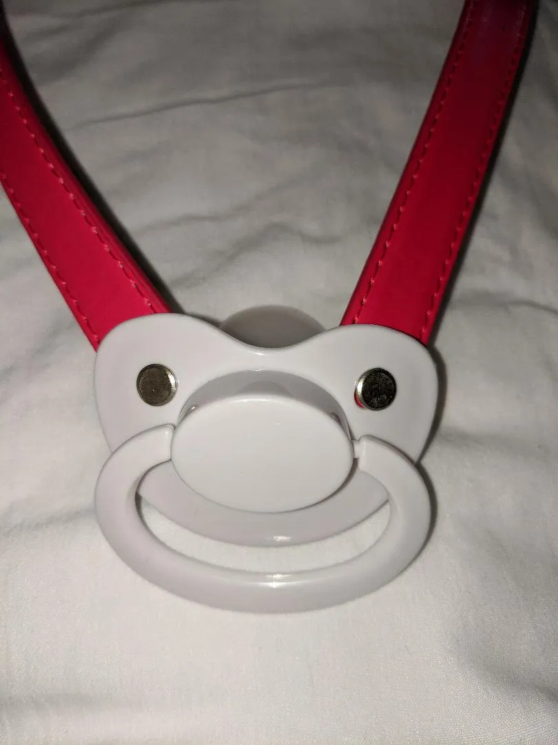 Pacifier Gag ABDL Red & White