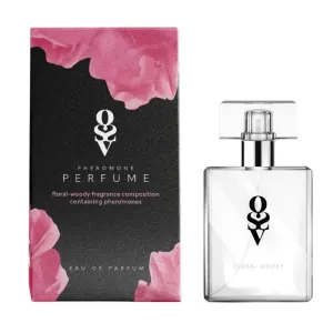 Parfum cu feromoni pentru femei OBSESSIVE Floral-Woody. note de lemn de cașmir. chihlimbar alb și iasomie marocană. roz. 30 ml
