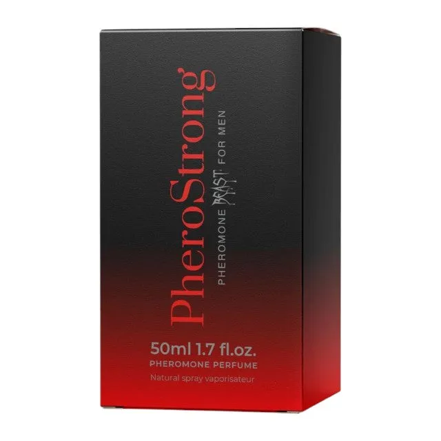 Parfum cu feromoni PHEROSTRONG Beast. pentru bărbați. cu note de piper picant. mentă și lemn de santal. 50 ml
