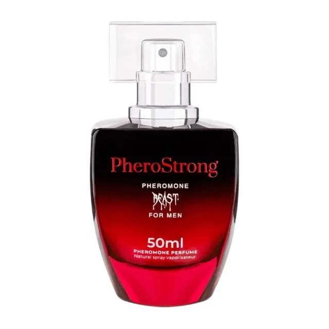 Parfum cu feromoni PHEROSTRONG Beast. pentru bărbați. cu note de piper picant. mentă și lemn de santal. 50 ml