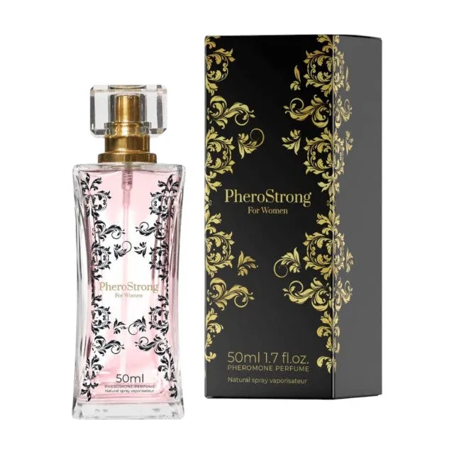 Parfum cu feromoni PHEROSTRONG For Women. pentru femei. cu note de mosc. iasomie și lămâie. 50 ml