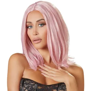 Perucă sexy COTTELLI Accessoires. pentru jocuri erotice și costume roleplay. lungime bob până la umăr. culoarea roz pastel