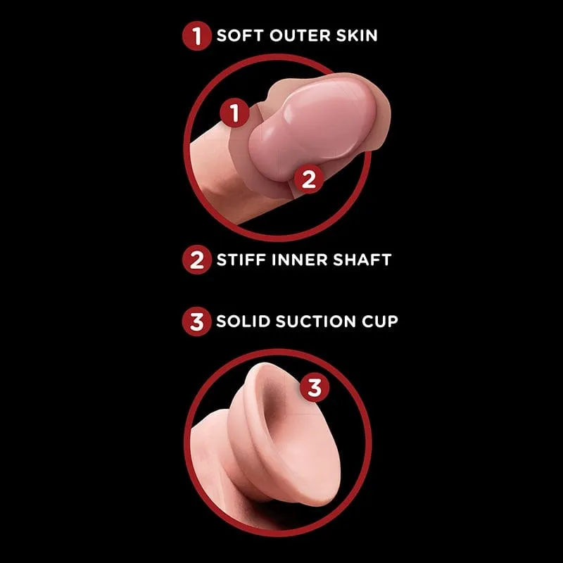 Pipedream Products King Cock Plus 7 Triple Density Cock With Swinging Balls