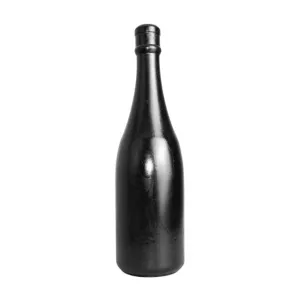 Plug anal ALL BLACK 14. în formă de sticlă de șampanie. rezistent la apă. lungime 34.5 cm. diametru 9 cm. negru