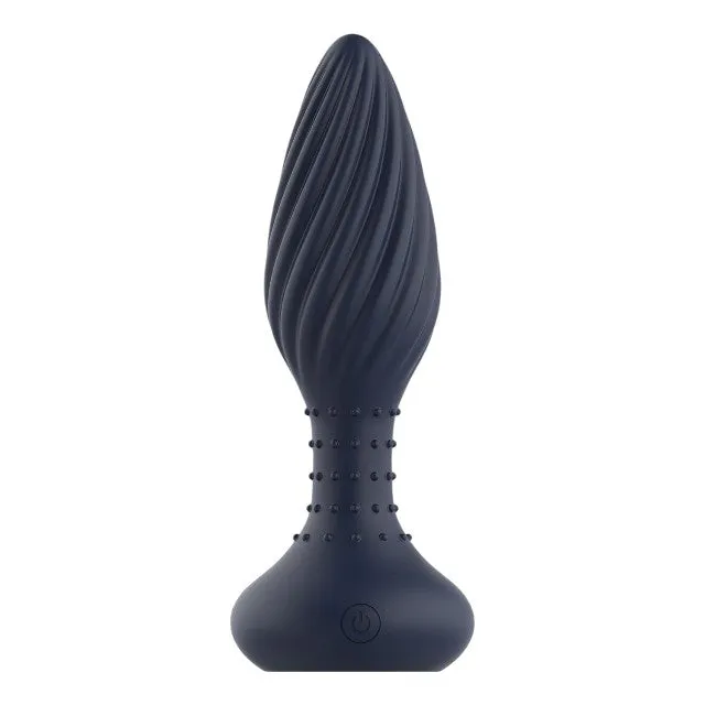 Plug anal vibrator DREAMTOYS Startroopers Triton. control prin telecomandă. 10 funcții de vibrație. lungime 15.2 cm. albastru