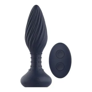 Plug anal vibrator DREAMTOYS Startroopers Triton. control prin telecomandă. 10 funcții de vibrație. lungime 15.2 cm. albastru