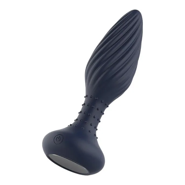 Plug anal vibrator DREAMTOYS Startroopers Triton. control prin telecomandă. 10 funcții de vibrație. lungime 15.2 cm. albastru