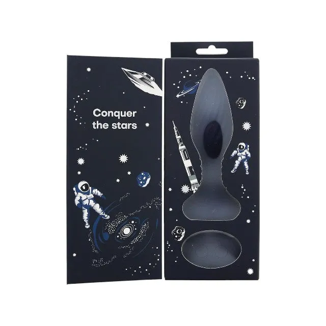 Plug anal vibrator DREAMTOYS Startroopers Triton. control prin telecomandă. 10 funcții de vibrație. lungime 15.2 cm. albastru