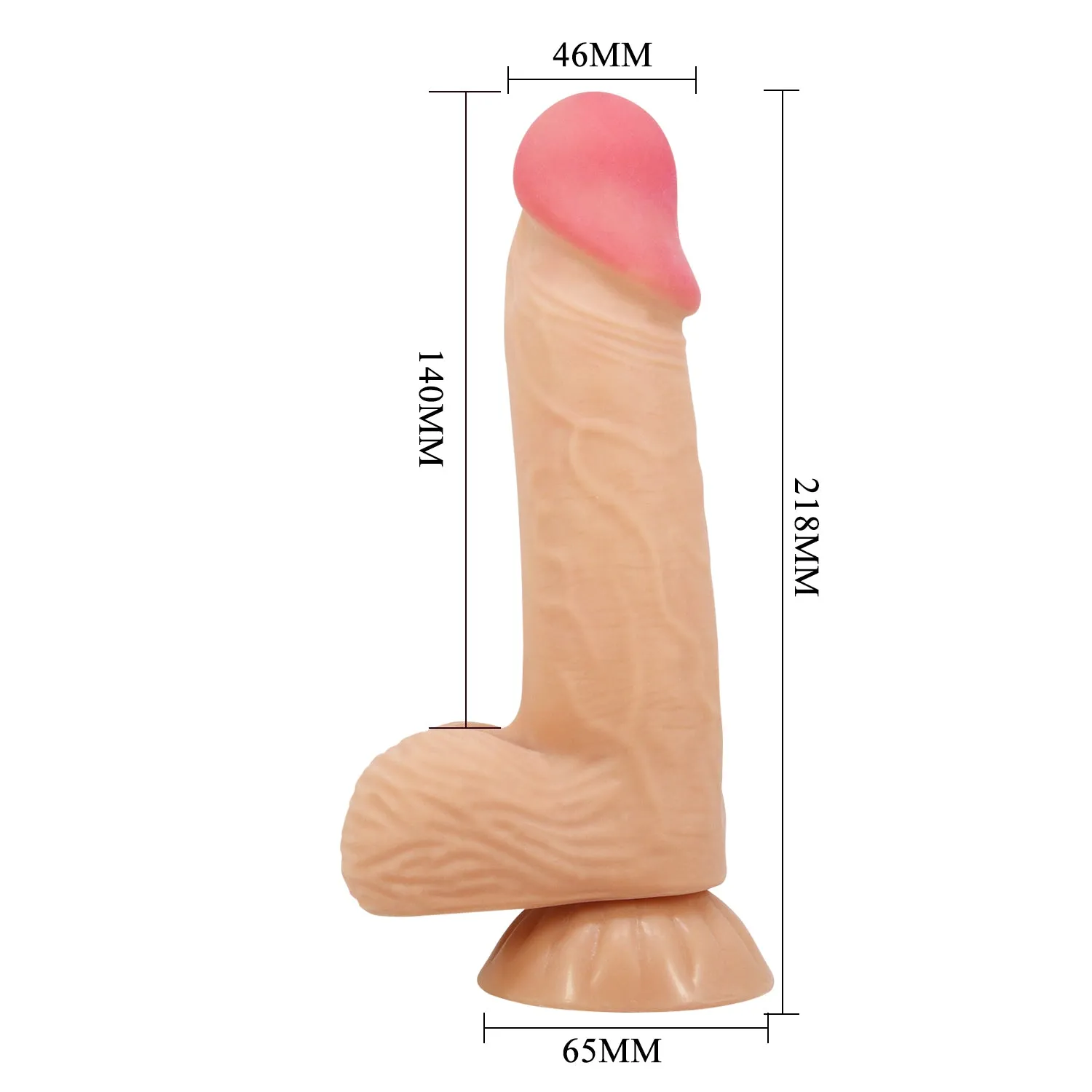 Pretty Love Sliding Skin 8.1 Realistic Dildo Suction Cup Dong Sex Toy