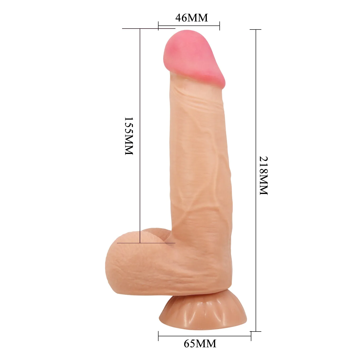 Pretty Love Sliding Skin 8.5 Realistic Dildo Suction Cup Dong Sex Toy