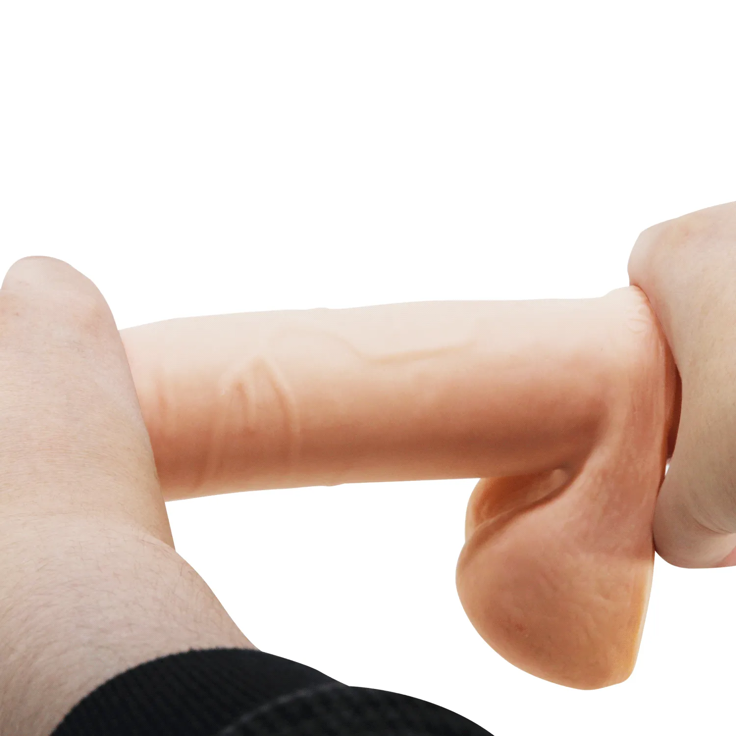 Pretty Love Sliding Skin Dildo 8.1 Realistic Veined Suction Cup Dong Flesh