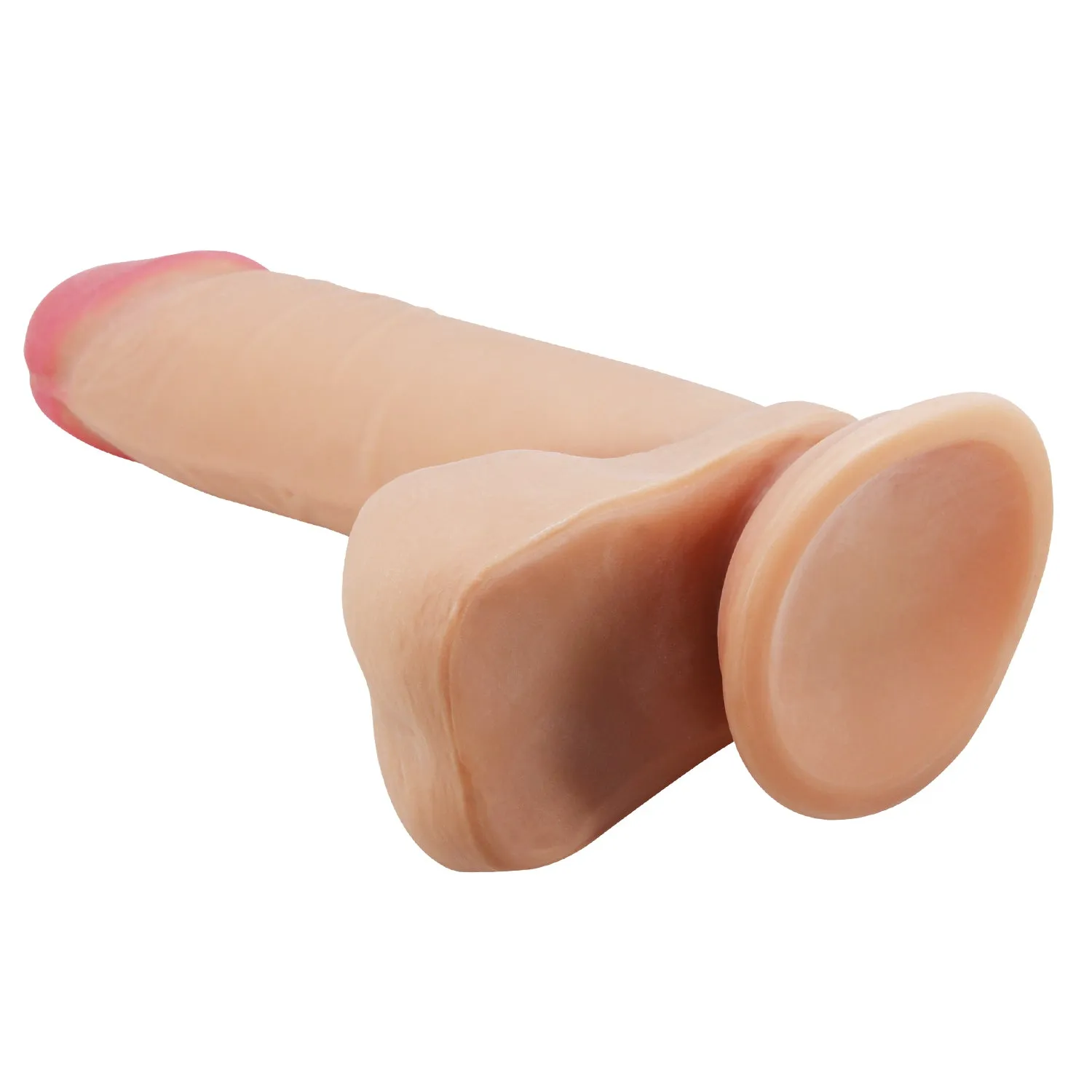 Pretty Love Sliding Skin Dildo 8.1 Realistic Veined Suction Cup Dong Flesh