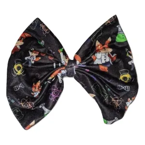 Professor Fox Fabric Hair Bow