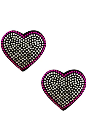 Rhinestone Heart Reusable Pasties
