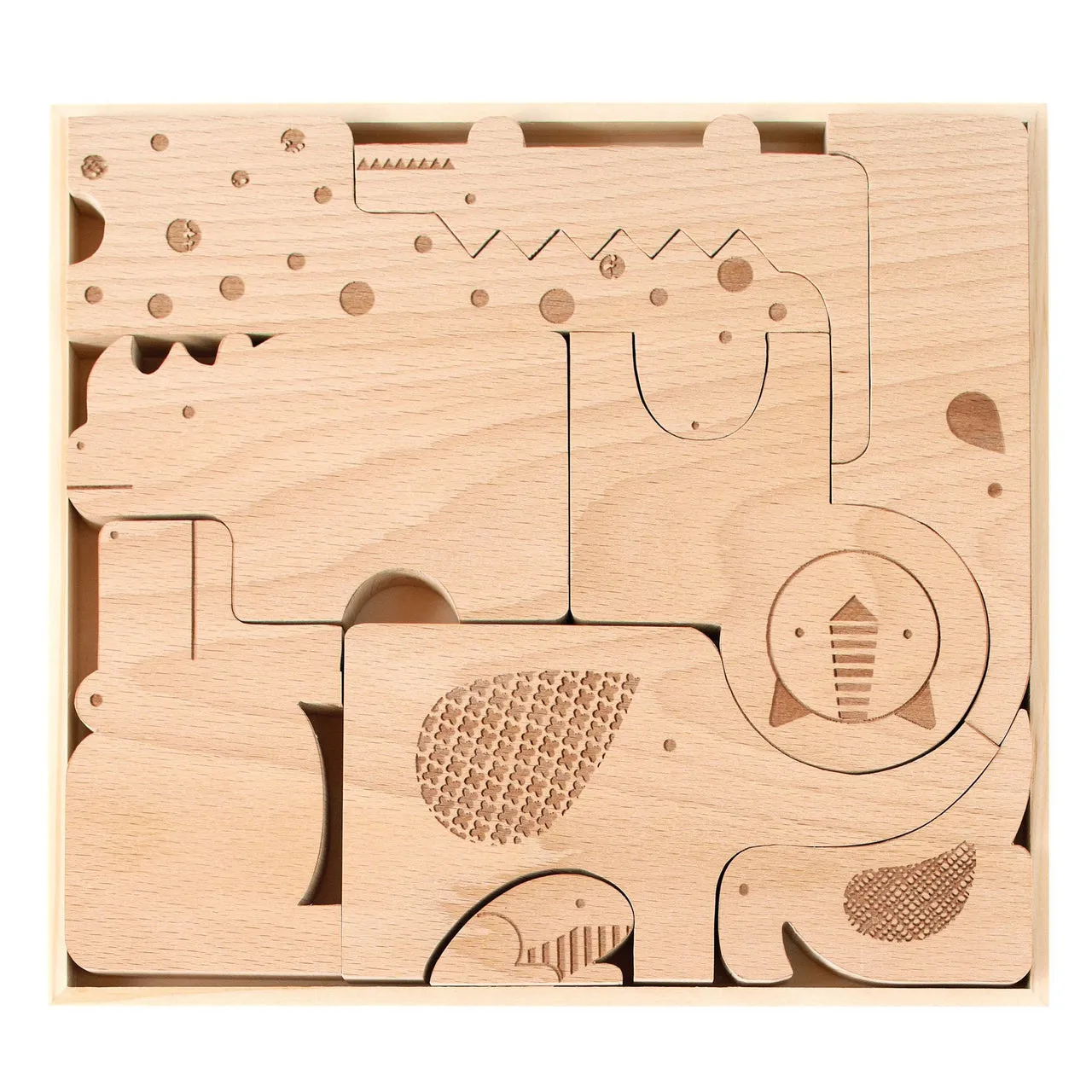Safari Jungle Wood Puzzle & Play
