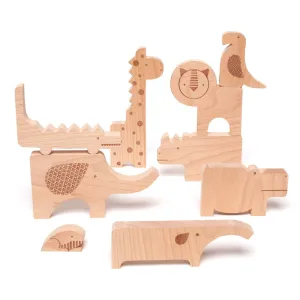 Safari Jungle Wood Puzzle & Play