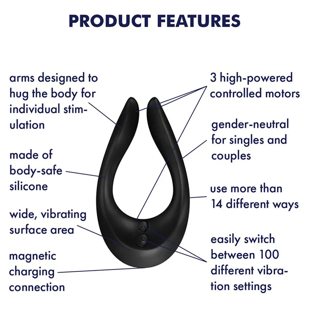 Satisfyer Endless Joy Couples Vibrator USB Clitoral Penis Stimulator