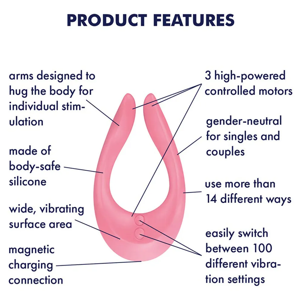 Satisfyer Endless Joy Couples Vibrator USB Clitoral Penis Stimulator