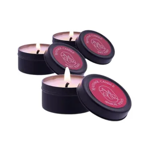 Set 3 lumânări pentru masaj DREAMTOYS Amour. cu ceară de soia. cu arome exotice. dulci și picante. 3 x 30 gr