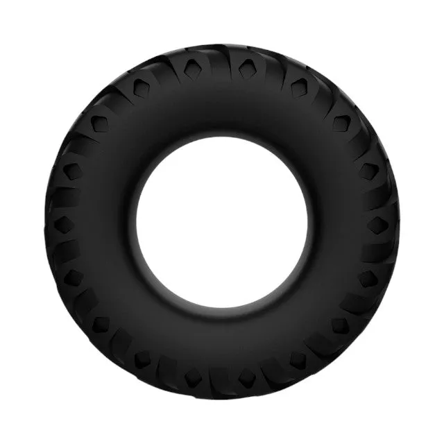 Set 4 inele pentru penis ADDICTED TOYS Cock Ring Set. din silicon flexibil. diametre progresive 2.1 - 2.8 cm. negru