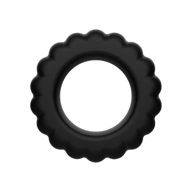 Set 4 inele pentru penis ADDICTED TOYS Cock Ring Set. din silicon flexibil. diametre progresive 2.1 - 2.8 cm. negru