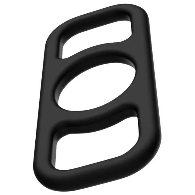 Set 4 inele pentru penis ADDICTED TOYS Cock Ring Set. din silicon flexibil. diametre progresive 2.1 - 2.8 cm. negru
