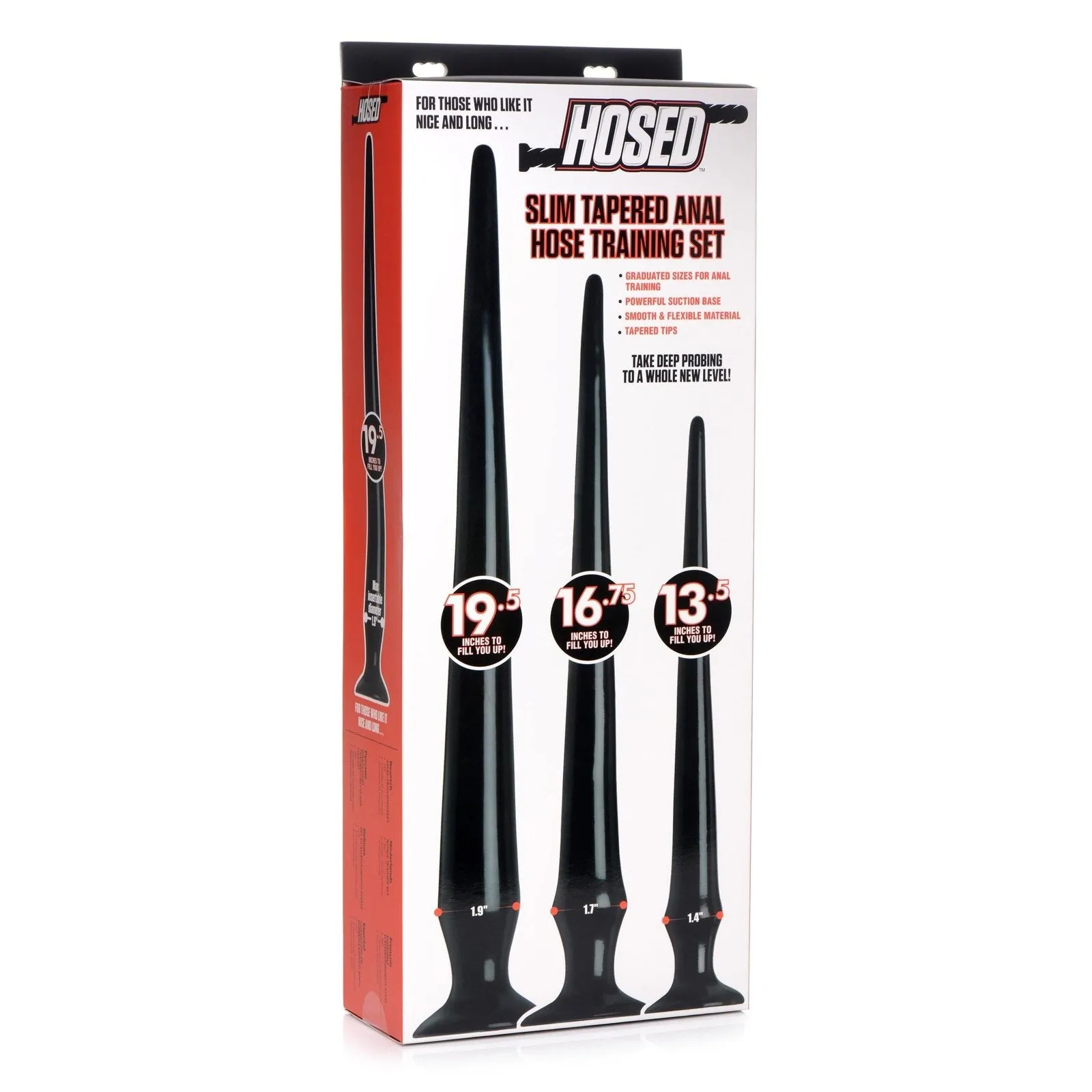 Slim Tapered Anal Hose Training Set