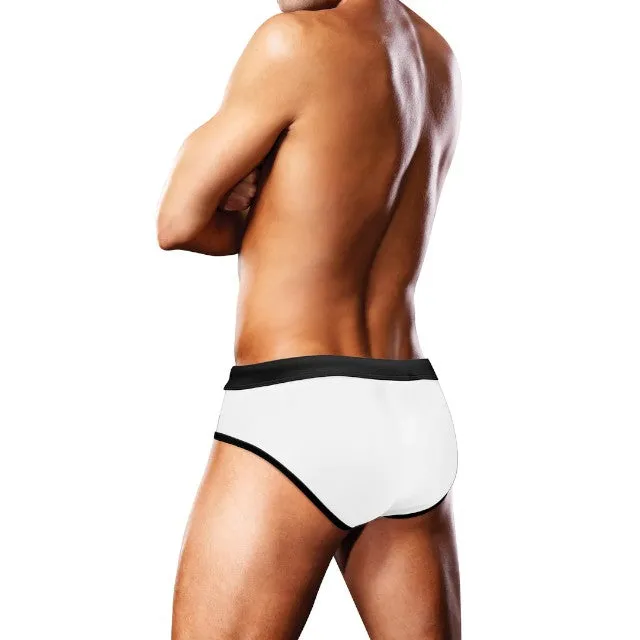 Slip de înot bărbați PROWLER Swim Brief Oversized Paw. cu design labă cu steag Pride. culoare alb. mărime L