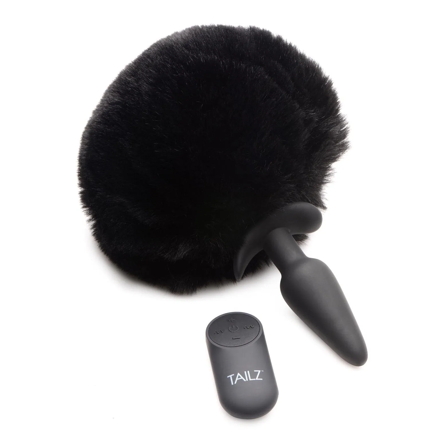 Small Vibrating Anal Plug With Interchangeable Bunny Tail