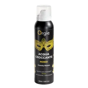 Spuma Orgie - Acqua Croccante MONOI. pentru masaj erotic. cu aroma de ulei monoï. 150 ml