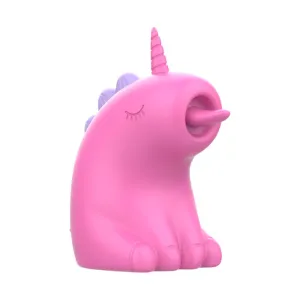 Stimulator clitoris INTENSE PINKIE. in forma de unicorn. cu functii de vibratie reglabile. rezistent la apa IPX7. culoarea fucsia
