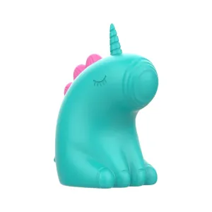 Stimulator clitoris INTENSE TRIXIE. in forma de unicorn. cu functii de vibratie reglabile. rezistent la apa IPX7. culoarea verde