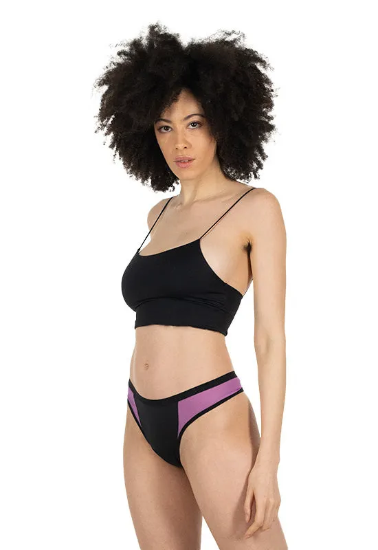 Tanga Nero - linea Bloomin