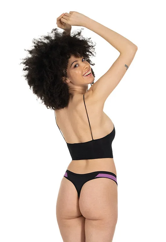 Tanga Nero - linea Bloomin