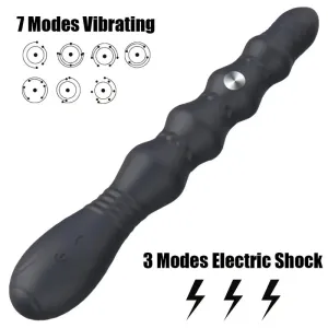 Three Vibration Motors Strong Earthquake Rechargeable Anal Plug Vibrator
