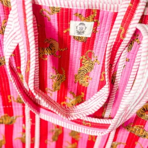 Tiger Lily Regular Quilted Tote Bag