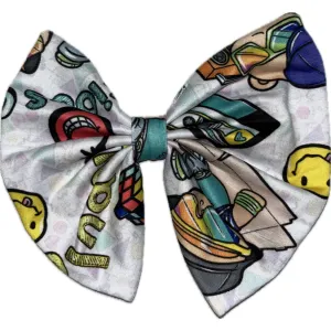 Totally 80's Fabric Hair Bow *
