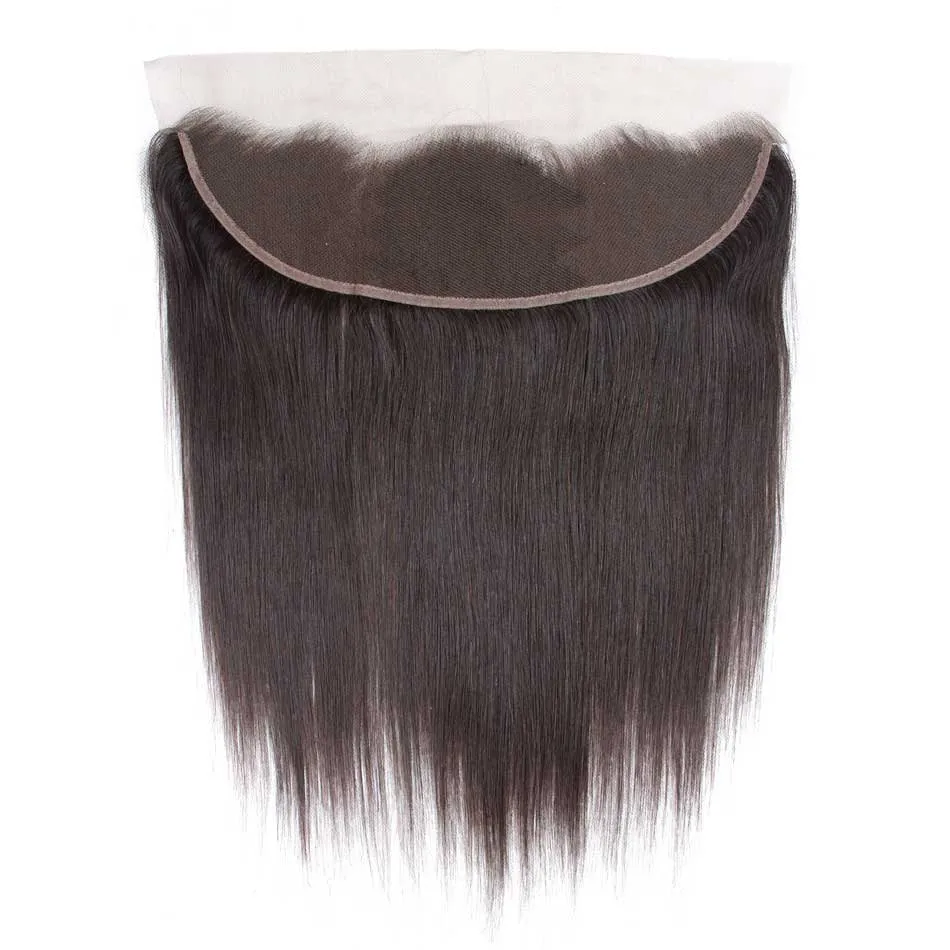 Tuneful 13x4 Lace Front Closure Straight 100% Remy Human Hair Transparent Lace Pre Plucked